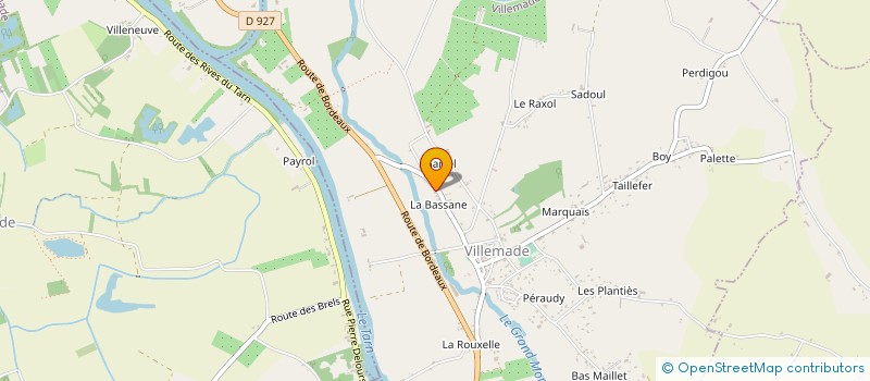 localisation de l'entreprise HABITAT CONFORT ENERGY à VILLEMADE