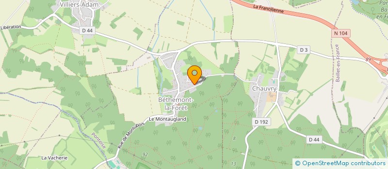 localisation de l'entreprise HABITAT CONSEIL à BETHEMONT-LA-FORET