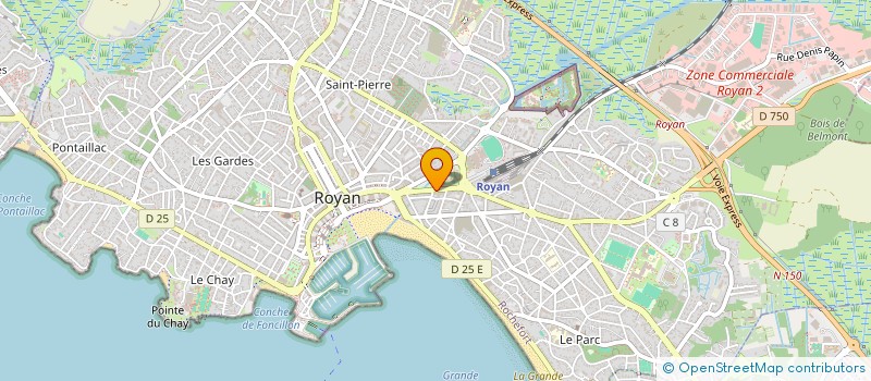 localisation de l'entreprise HABITAT CONSEIL à ROYAN