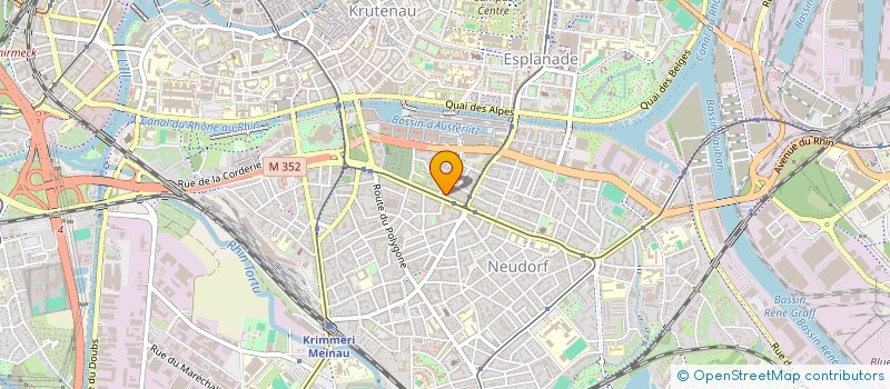 localisation de l'entreprise HABITAT CONSEIL ET RECHERCHE à STRASBOURG