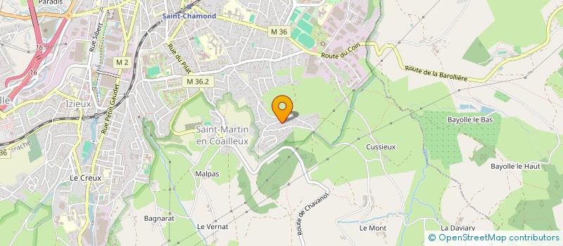 localisation de l'entreprise HABITAT & CONSTRUCTION BIERATIERE  SAINT-CHAMOND