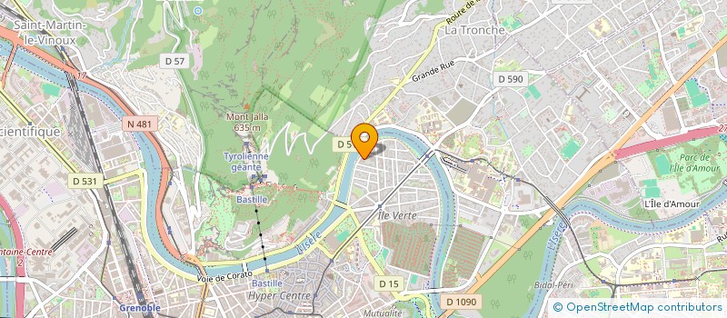 localisation de l'entreprise HABITAT CONSTRUCTION ENGINEERING 38  GRENOBLE