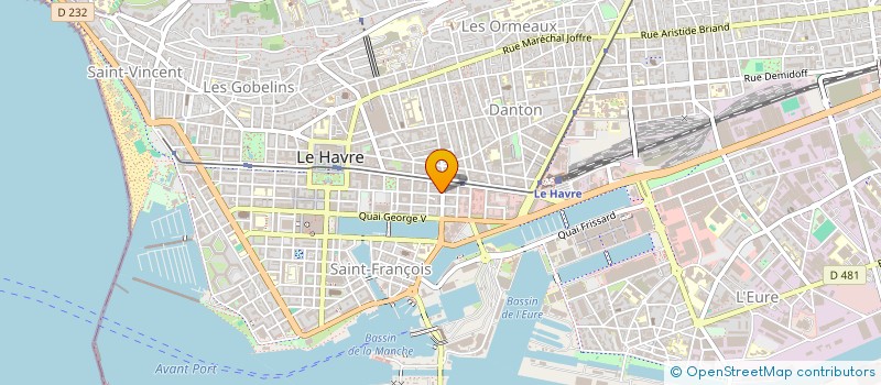 localisation de l'entreprise HABITAT COURTAGE POINTE DE CAUX à LE HAVRE