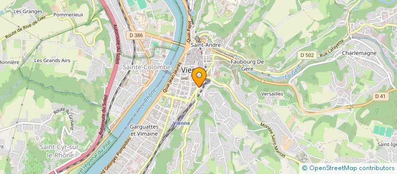 localisation de l'entreprise HABITAT CREATION à VIENNE