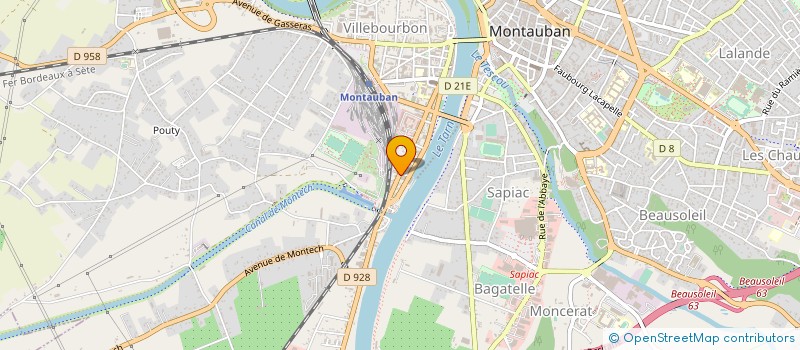 localisation de l'entreprise HABITAT CREATION  MONTAUBAN