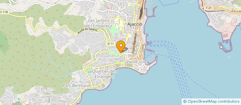 localisation de l'entreprise HABITAT DECO à AJACCIO