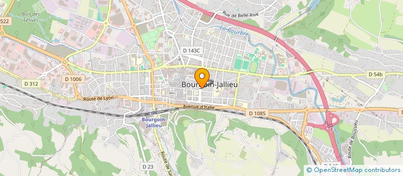 localisation de l'entreprise HABITAT DECOR à BOURGOIN-JALLIEU