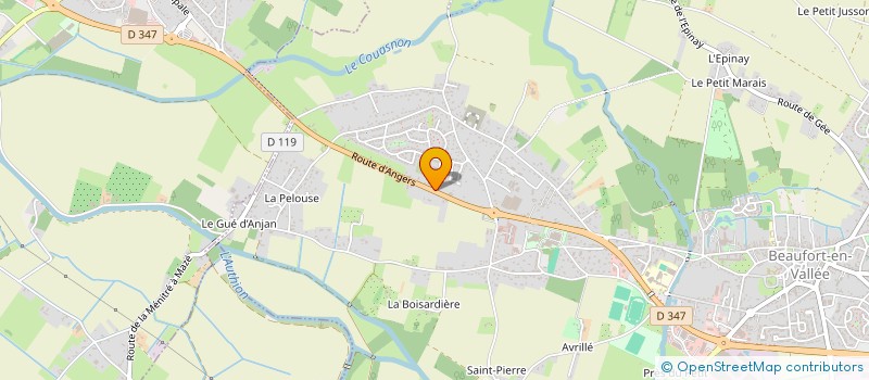 localisation de l'entreprise HABITAT DECOR SUD OUEST à BEAUFORT-EN-ANJOU