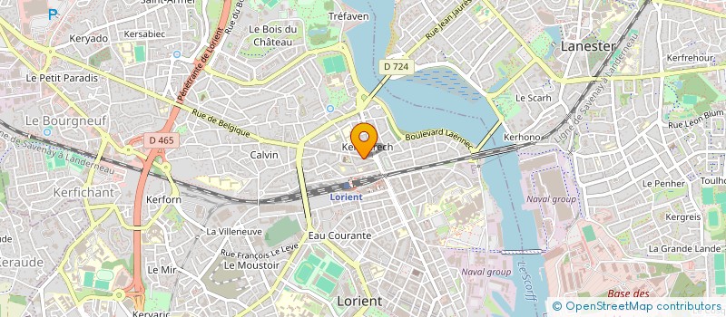 localisation de l'entreprise HABITAT DECORATION NATURE  LORIENT