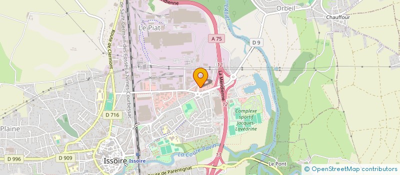 localisation de l'entreprise HABITAT DECORS  ISSOIRE