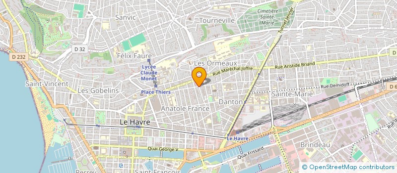 localisation de l'entreprise HABITAT DESIGN. SULLY  LE HAVRE