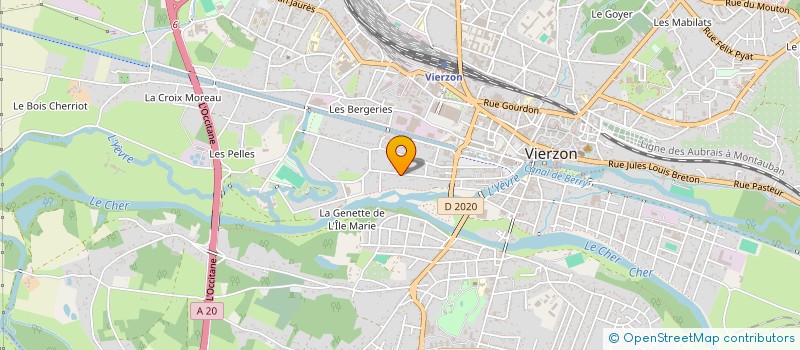 localisation de l'entreprise HABITAT DISCOUNT  VIERZON