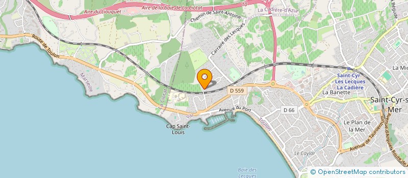 localisation de l'entreprise HABITAT DOMOTIQUE à SAINT-CYR-SUR-MER