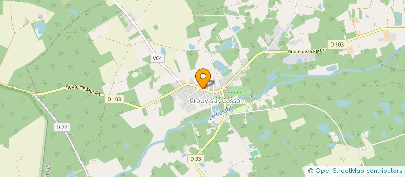 localisation de l'entreprise HABITAT DU CENTRE  THOURY