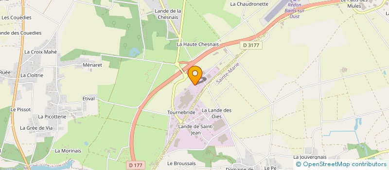localisation de l'entreprise HABITAT DU PAYS DE REDON à SAINTE-MARIE