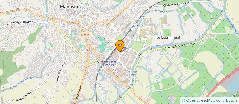 localisation de l'entreprise HABITAT DU SUD à MANOSQUE
