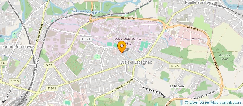 localisation de l'entreprise HABITAT ECO CONSEIL à L'ISLE-D'ESPAGNAC