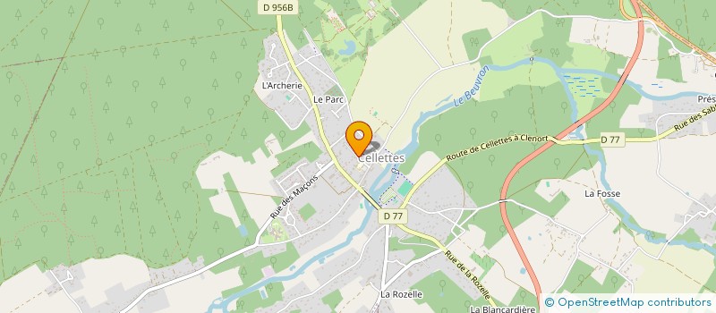 localisation de l'entreprise HABITAT ELECTRICITE PLOMBERIE SERVICES  CELLETTES