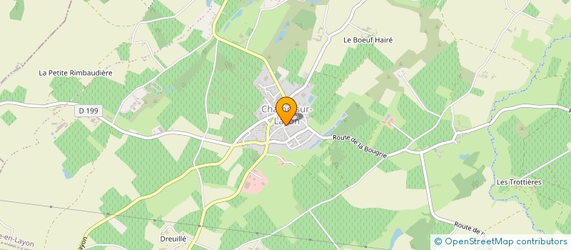 localisation de l'entreprise HABITAT ENERGIE  BELLEVIGNE-EN-LAYON