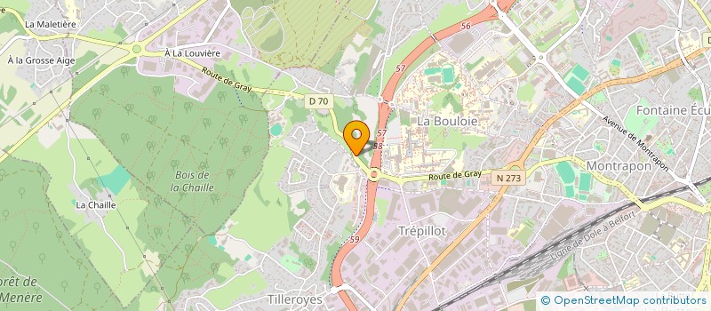 localisation de l'entreprise HABITAT ENVIRONNEMENT ECONOMIE DIFFUSION  BESANCON