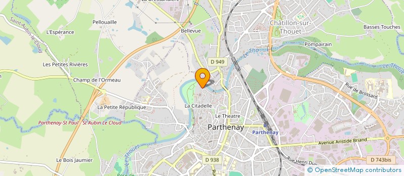 localisation de l'entreprise HABITAT ESSENTIEL  PARTHENAY