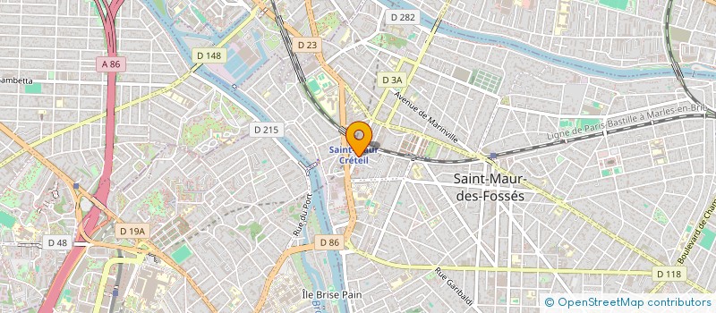 localisation de l'entreprise HABITAT ET COURTAGE à SAINT-MAUR-DES-FOSSES