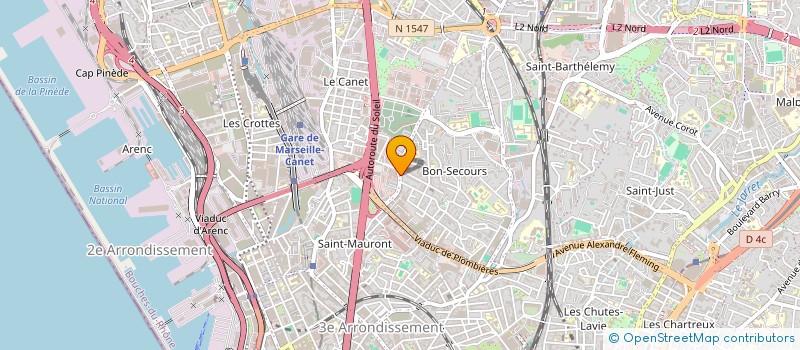 localisation de l'entreprise HABITAT ET DECORATION à MARSEILLE