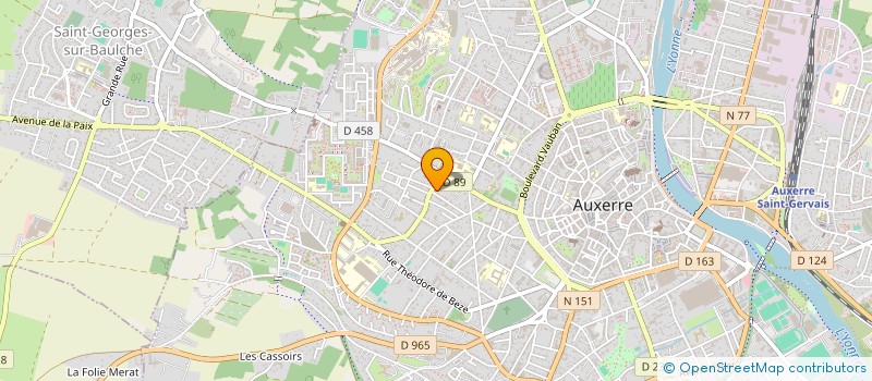 localisation de l'entreprise HABITAT ET HUMANISME à AUXERRE