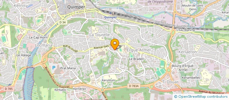 localisation de l'entreprise HABITAT ET HUMANISME FINISTERE à QUIMPER