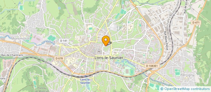 localisation de l'entreprise HABITAT ET HUMANISME JURA à LONS-LE-SAUNIER