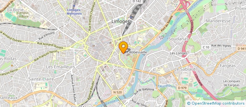 localisation de l'entreprise HABITAT ET HUMANISME LIMOUSIN à LIMOGES