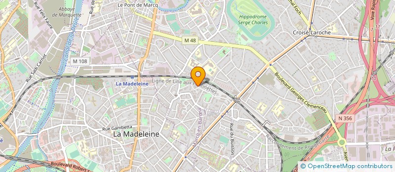 localisation de l'entreprise HABITAT ET HUMANISME NORD PAS DE CALAIS à MARCQ-EN-BARŒUL