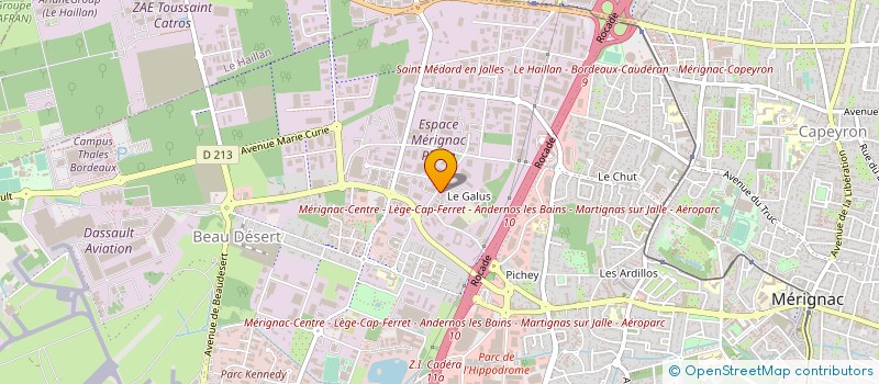 localisation de l'entreprise HABITAT ET MEDIA REGROUPEMENT à MERIGNAC
