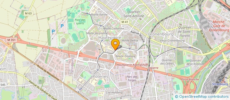 localisation de l'entreprise HABITAT ET SERENITE à STRASBOURG