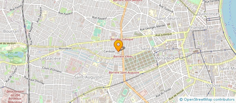localisation de l'entreprise HABITAT ET TECHNIQUES à BORDEAUX