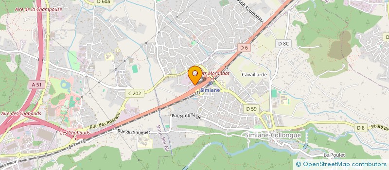 localisation de l'entreprise HABITAT ETUDES ET COORDINATION JLC  SIMIANE-COLLONGUE