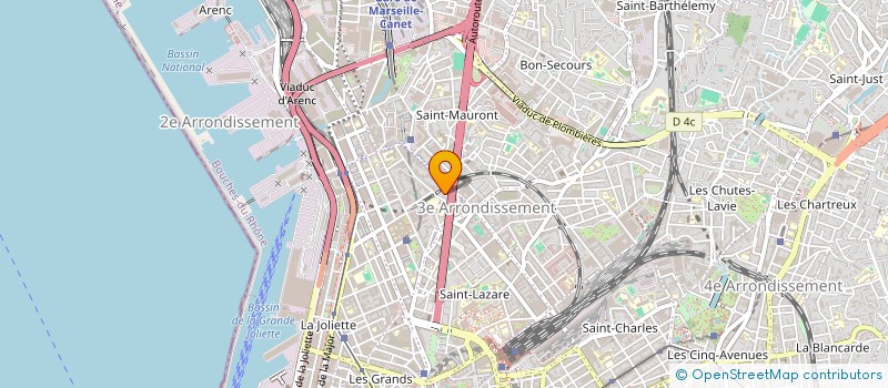 localisation de l'entreprise HABITAT FRANCE à MARSEILLE