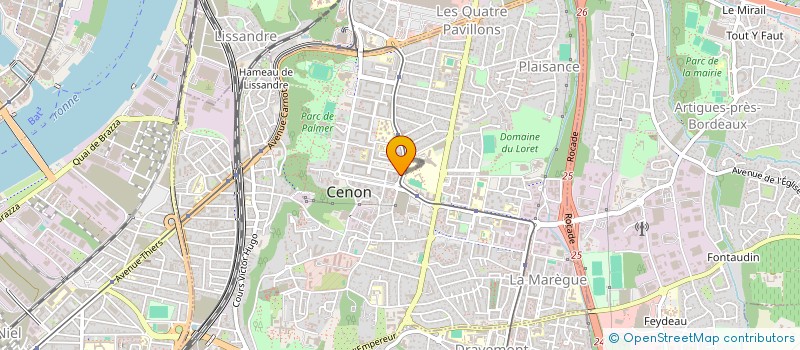 localisation de l'entreprise HABITAT FRANCE PATRIMOINE  CENON