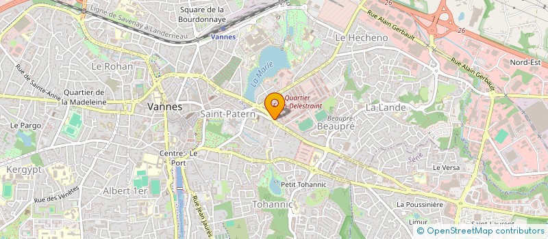 localisation de l'entreprise HABITAT INDIVIDUEL MORBIHANNAIS à VANNES