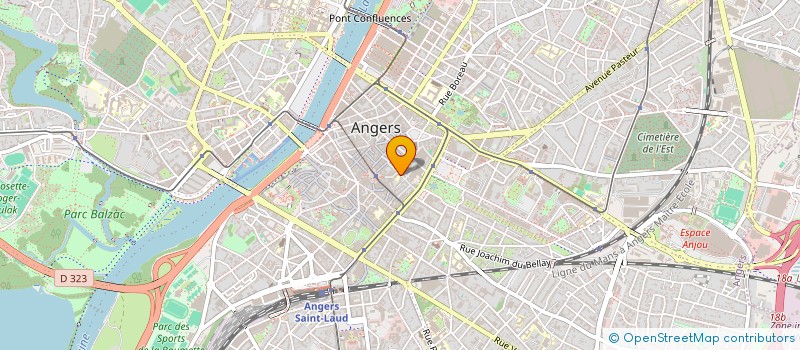 localisation de l'entreprise HABITAT JEUNES DAVID D ANGERS à ANGERS