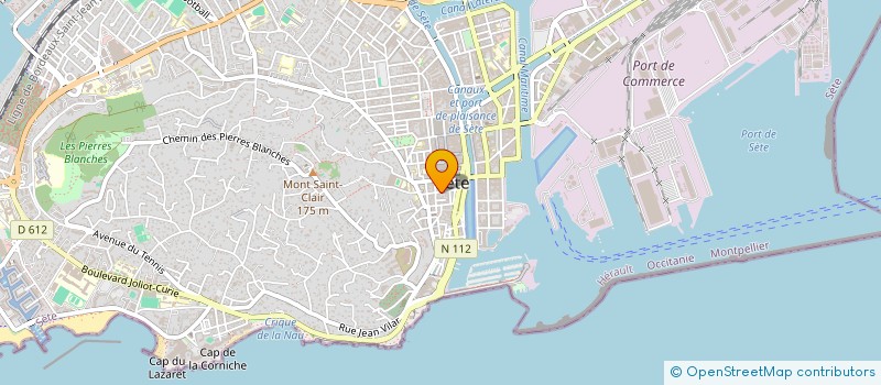 localisation de l'entreprise HABITAT JEUNES DE SETE ET DU BASSIN DE THAU à SETE