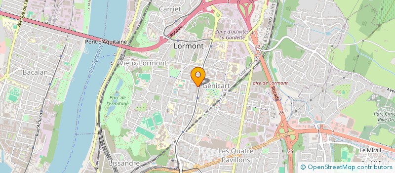 localisation de l'entreprise HABITAT JEUNES DES HAUTS DE GARONNE à LORMONT