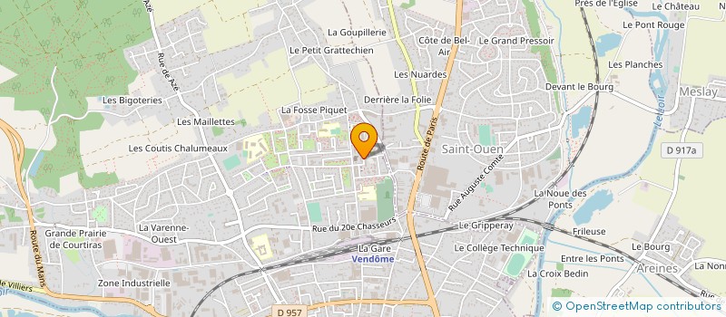 localisation de l'entreprise HABITAT JEUNES O COEUR DE VENDOME  VENDOME