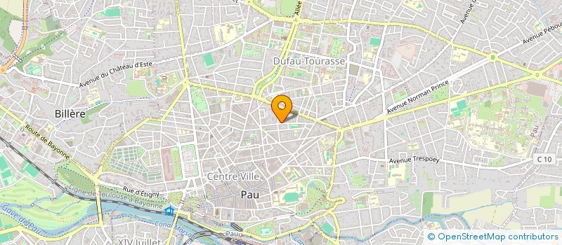 localisation de l'entreprise HABITAT JEUNES PAU PYRENEES à PAU