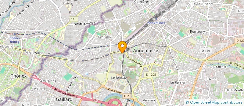 localisation de l'entreprise HABITAT LOISIR CONSTRUCTION à ANNEMASSE