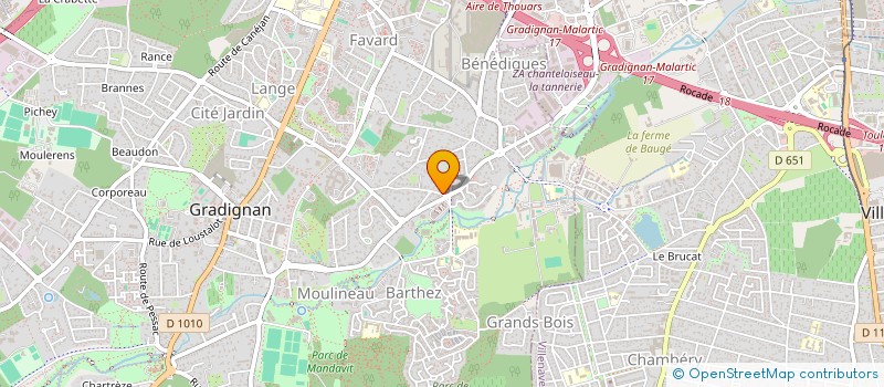 localisation de l'entreprise HABITAT NOUVEAU  GRADIGNAN