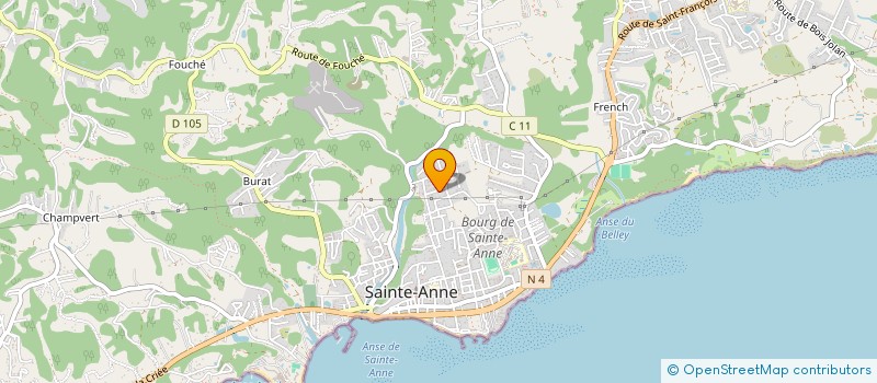 localisation de l'entreprise HABITAT OUTRE-MER CONSTRUCTION à SAINTE-ANNE