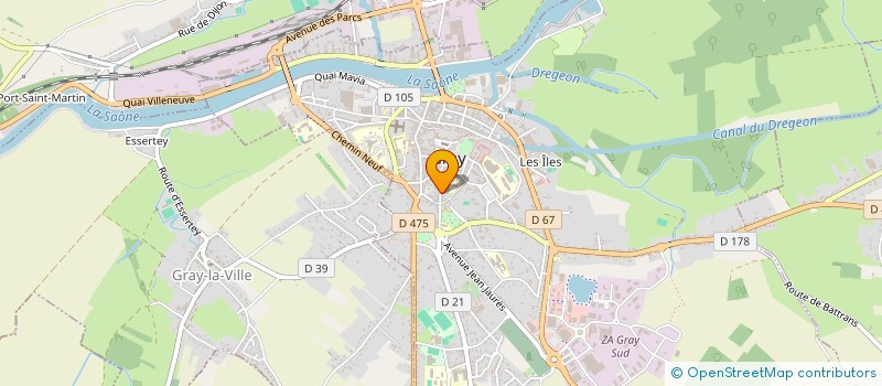 localisation de l'entreprise HABITAT PARTAGE ET ACCOMPAGNE AU PAYS GRAYLOIS  GRAY