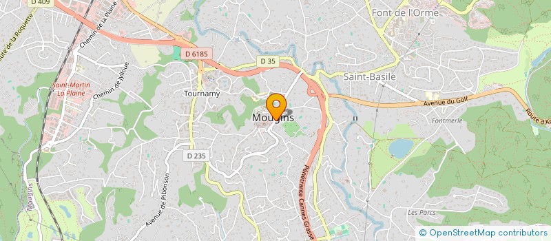 localisation de l'entreprise HABITAT PATRIMOINE FRANCE à MOUGINS