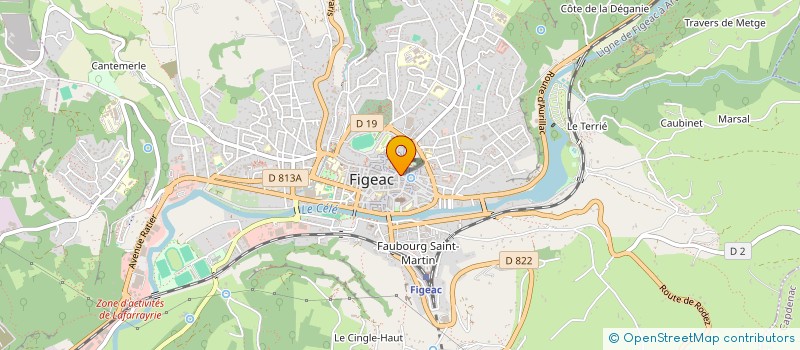 localisation de l'entreprise HABITAT PLUS DIFFUSION à FIGEAC
